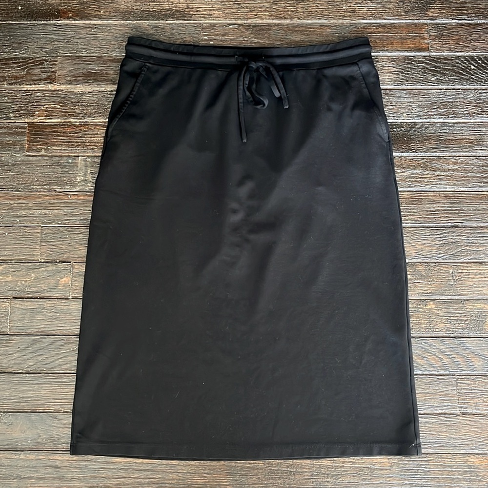 Black Jordan Knit Midi Skirt